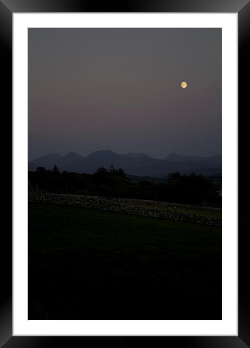 Full Moon In Connemara Framed Mounted Print by Duncan Mathews