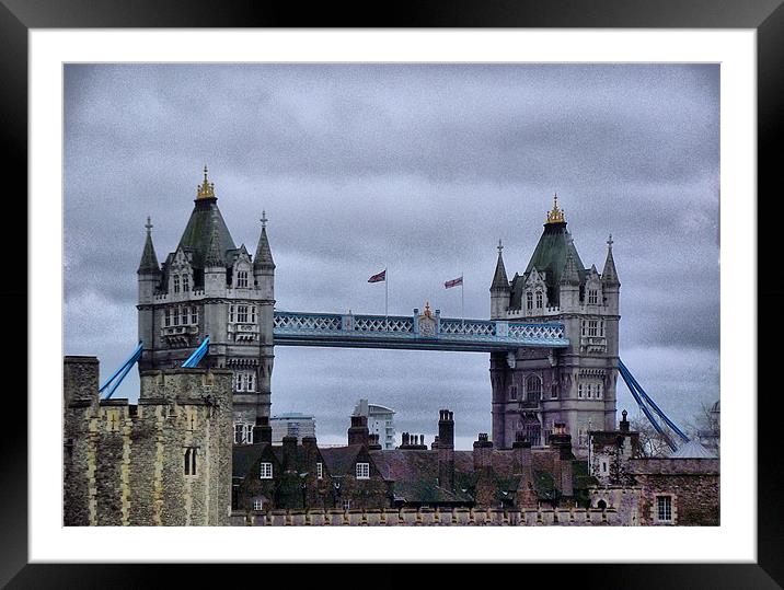 The tower of london Framed Mounted Print by yvette wallington