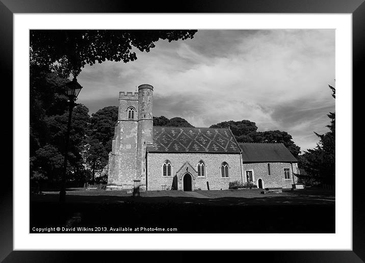 St Mary the Virgin Church, Kensworth Framed Mounted Print by David Wilkins