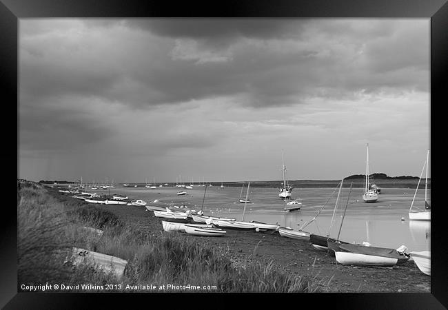 Oncoming Storm, Wells-next-the-Sea Framed Print by David Wilkins