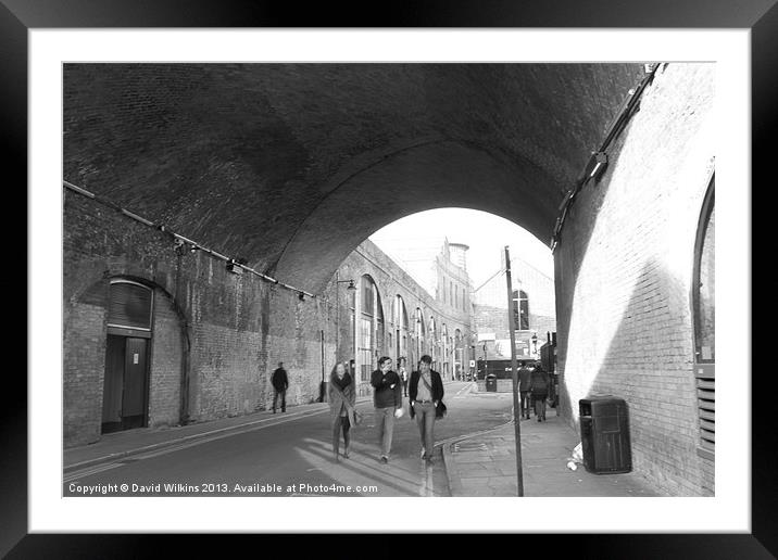 A Stroll under the arches Framed Mounted Print by David Wilkins