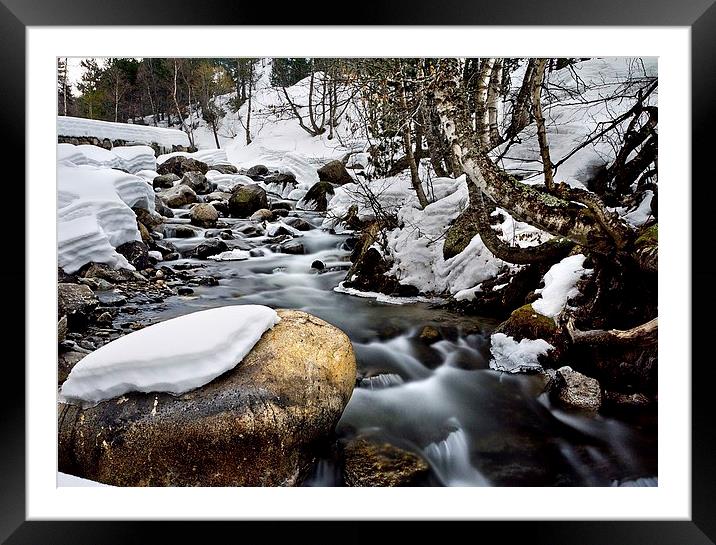 MELT WATER Framed Mounted Print by Scott Taylor
