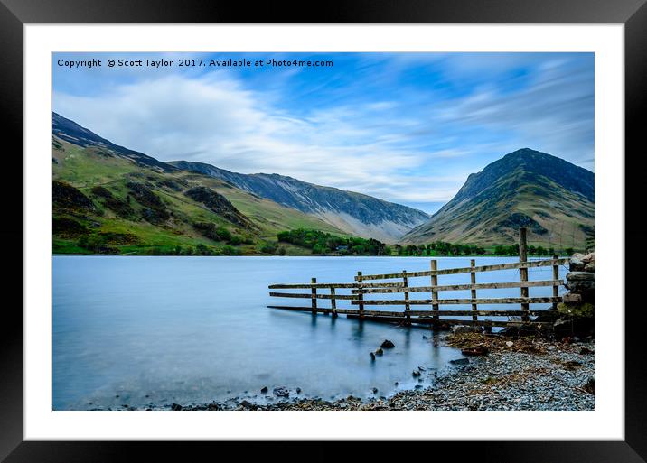 Lake Buttermere Framed Mounted Print by Scott Taylor