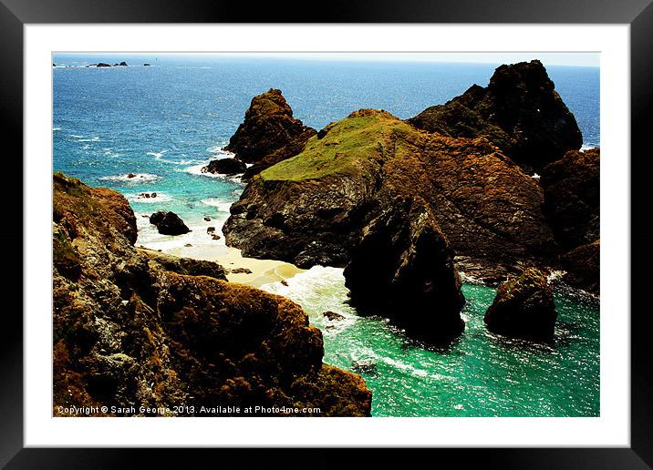 Cornish Serenity Framed Mounted Print by Sarah George