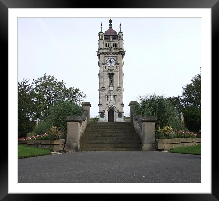 Bury Clock Tower Framed Mounted Print by TERENCE O'NEILL