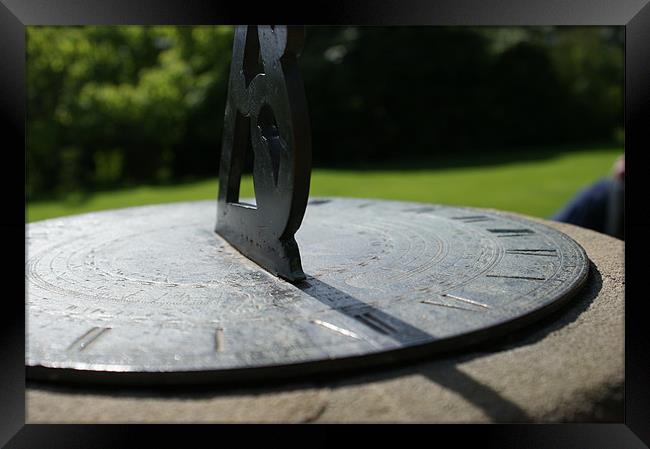 Sundial at Noon Framed Print by Ian Challinor