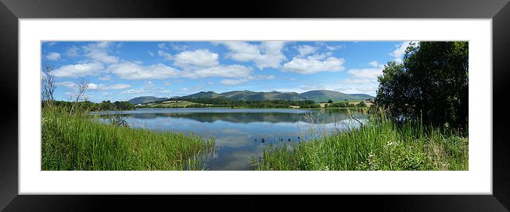 Hills and the Dam Framed Mounted Print by Nick Murphy