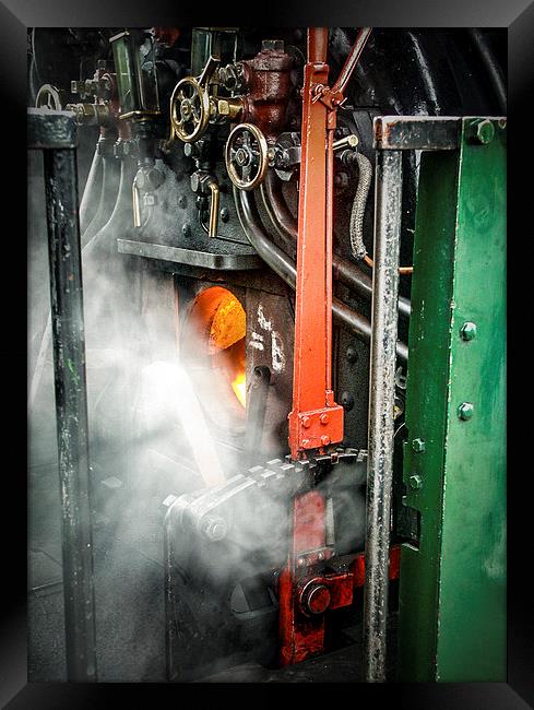  The Steam Train Furnace Framed Print by Robin East