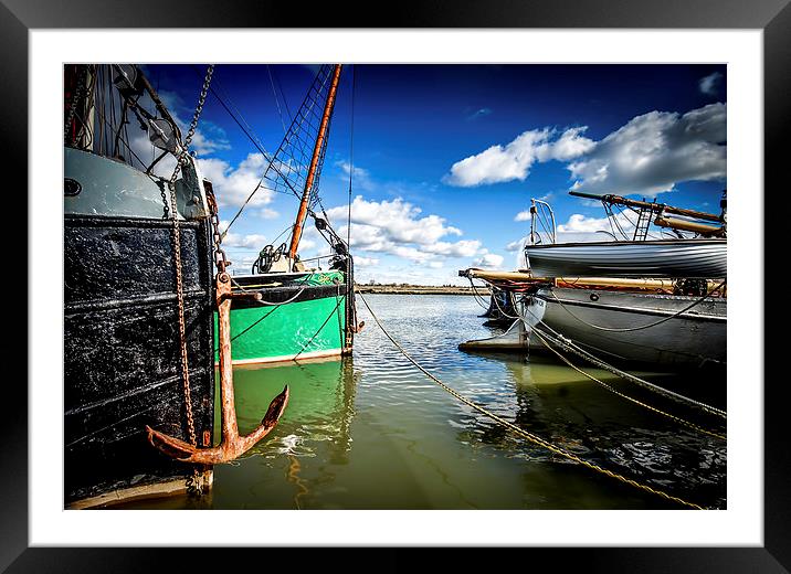  Thames Barges on the Blackwater Framed Mounted Print by Robin East