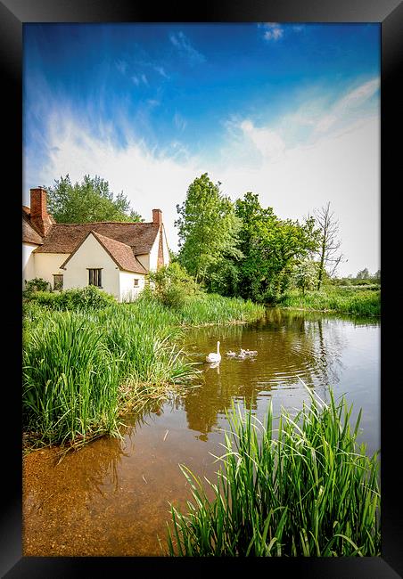  Willy Lott's Cottage Framed Print by Robin East