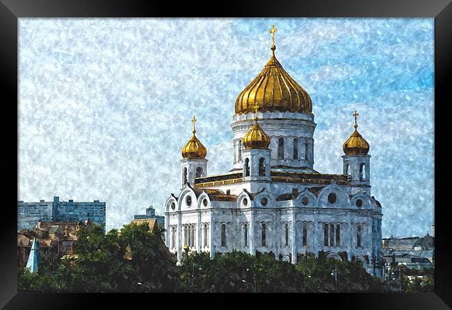 Cathedral of Christ the Saviour Framed Print by Michael Goyberg