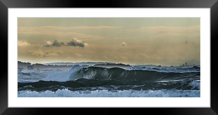 Ninth Wave Mediterranean. Framed Mounted Print by Michael Goyberg