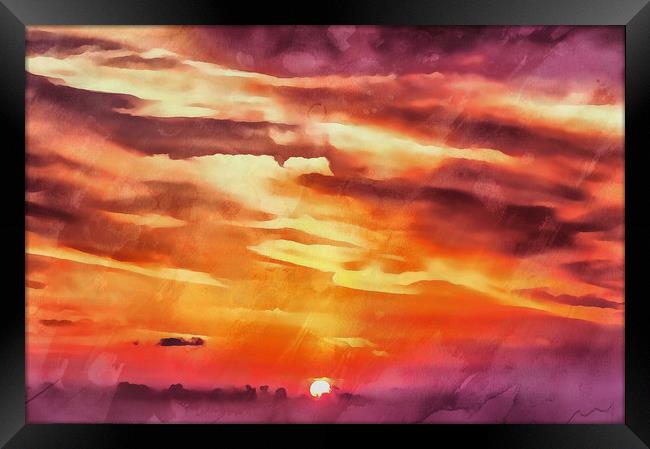 Purple sunset Framed Print by Michael Goyberg