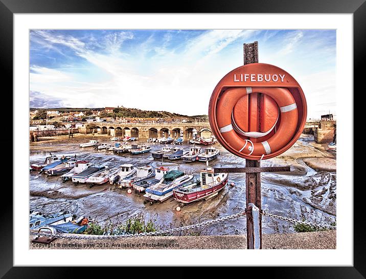 Folkestone Harbour Framed Mounted Print by michael perry