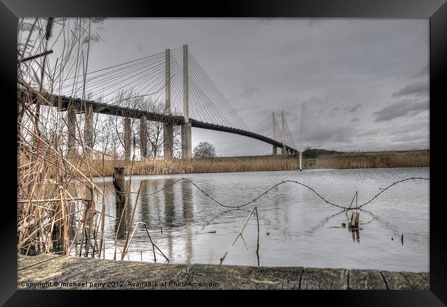 Bridging over Framed Print by michael perry