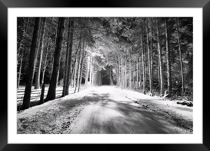 Into the darkness Framed Mounted Print by michael perry