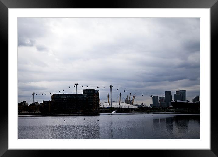 Docklands Cable Car Framed Mounted Print by Vitor Da Silva