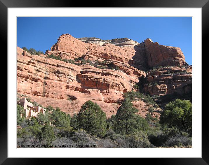 Enchantment Resort, Sedona, Arizona Framed Mounted Print by Lori Allan