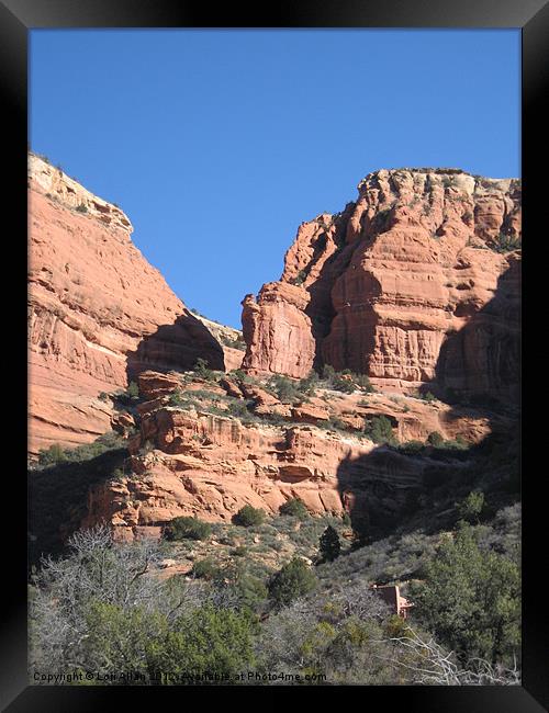 Canyon - Sedona, Arizona Framed Print by Lori Allan