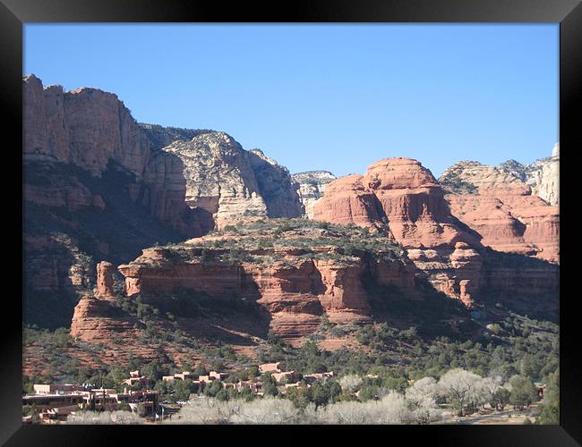 Boynton Canyon, Sedona, Arizona Framed Print by Lori Allan