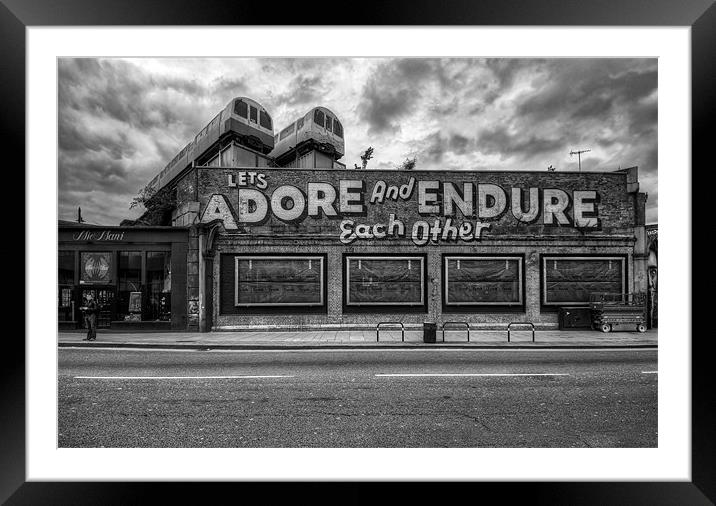Adore and Endure each other! Framed Mounted Print by Jason Green