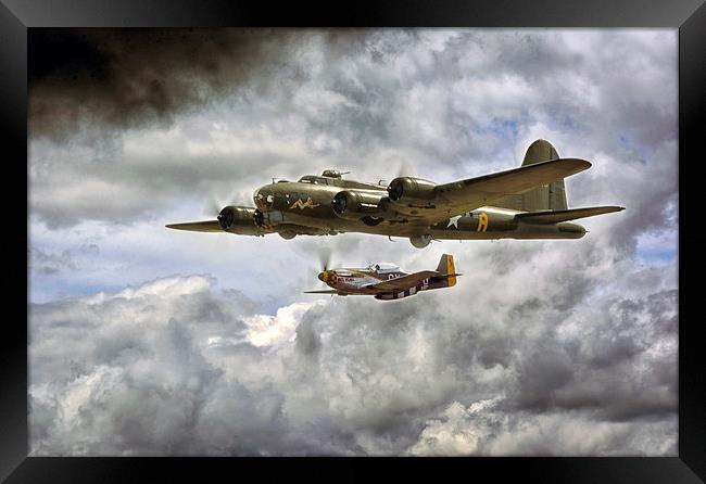  Sally B and Mustang Framed Print by Jason Green