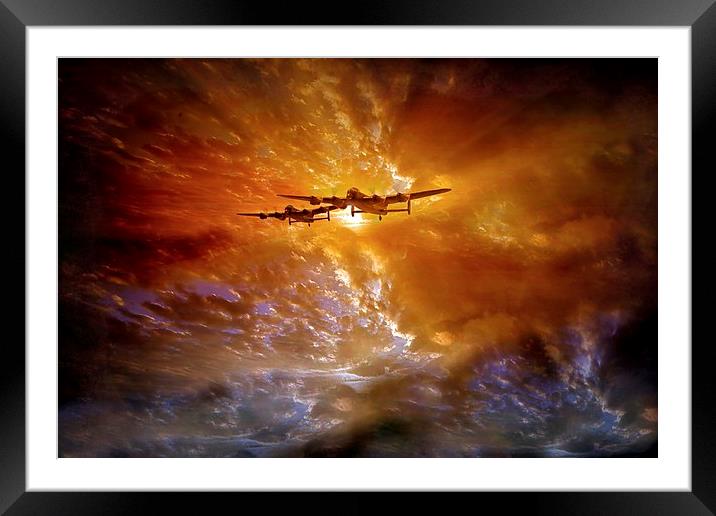 "Fire in the Sky" Framed Mounted Print by Jason Green