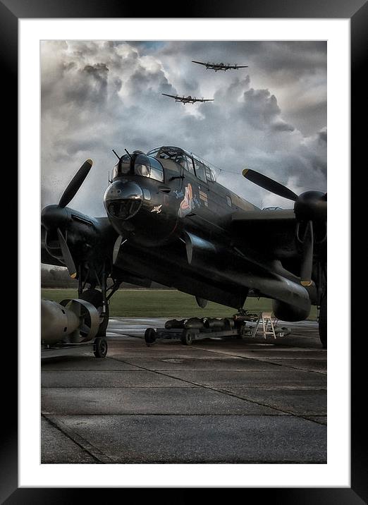  Three Lancasters Framed Mounted Print by Jason Green
