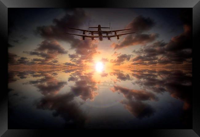 Sunset Lancasters  Framed Print by Jason Green
