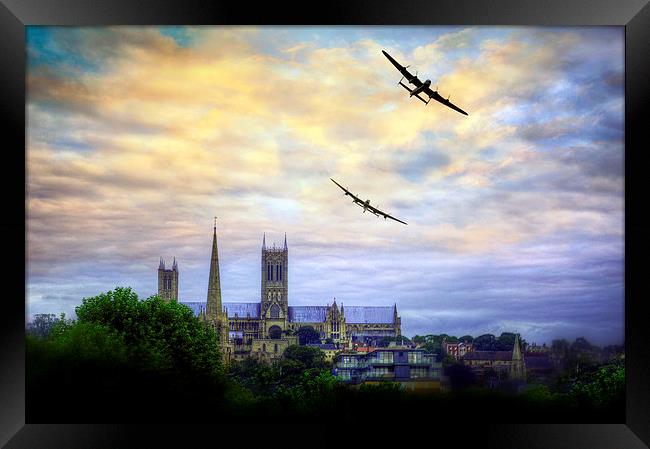  Lincoln Cathederal Flyby Framed Print by Jason Green