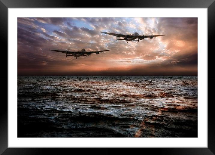 Lancaster Bombers Framed Mounted Print by Jason Green