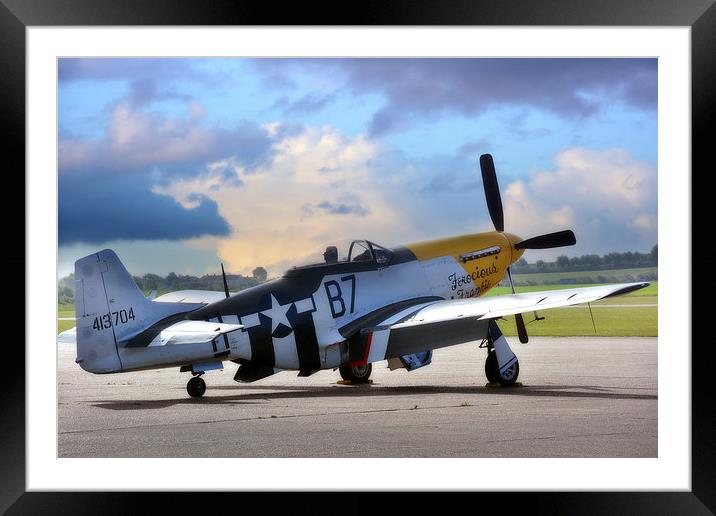 North American P-51 Mustang Framed Mounted Print by Jason Green