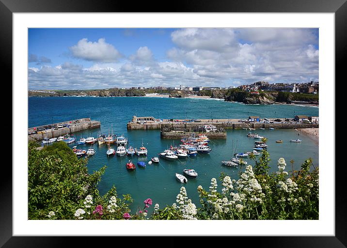  Newquay Harbour Framed Mounted Print by Jason Green