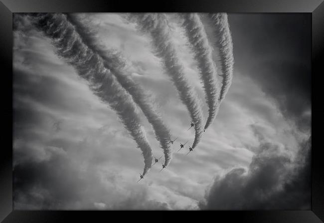  RAF Red Arrows Framed Print by Jason Green