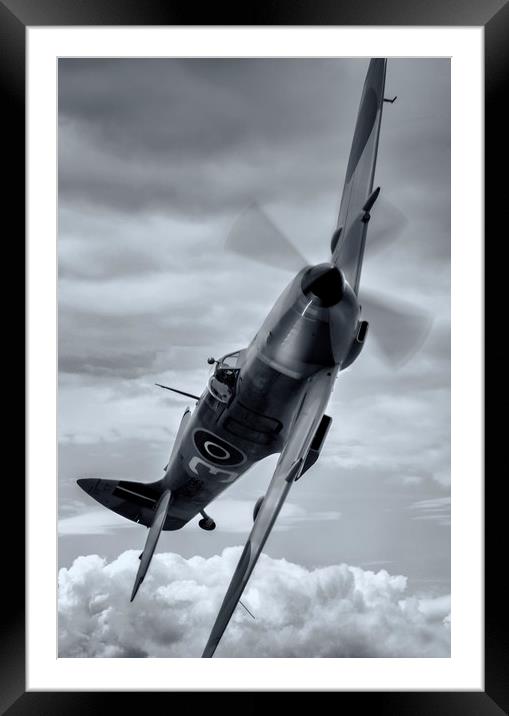 BBMF Spitfire Framed Mounted Print by Jason Green