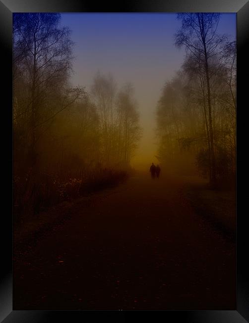 Walk towards misty life Framed Print by Surajit Paul