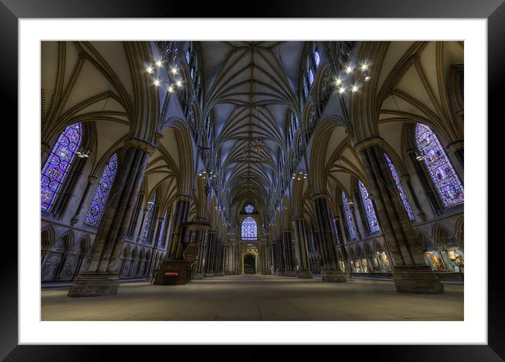 :Lincoln cathedral: Framed Mounted Print by andrew bagley