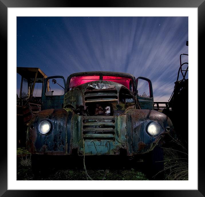 :Out of the darkness: Framed Mounted Print by andrew bagley