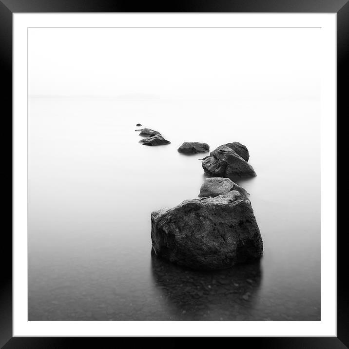 Rocks Framed Mounted Print by andrew bagley