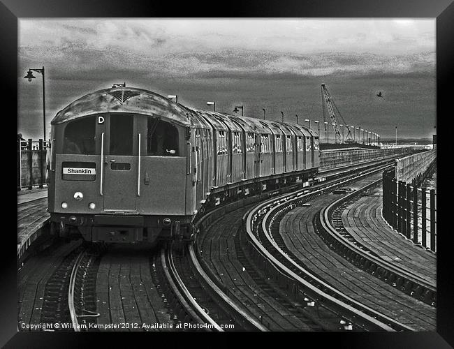 Isle Of Wight ex London Undergroud Class 483 Framed Print by William Kempster