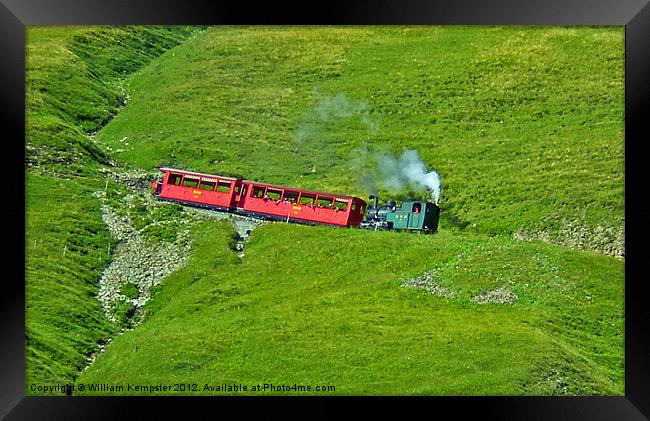 Brienz Rothorn railway Framed Print by William Kempster