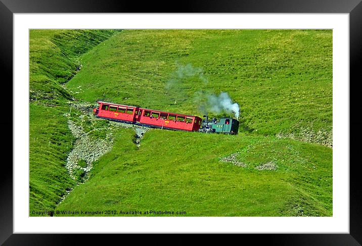 Brienz Rothorn railway Framed Mounted Print by William Kempster