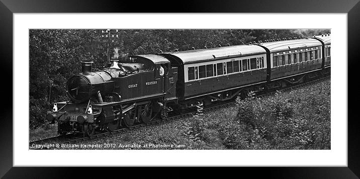 51XX Class GWR No.5164 Framed Mounted Print by William Kempster