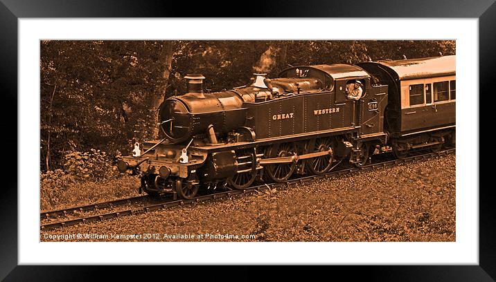 51XX Class GWR No.5164 Framed Mounted Print by William Kempster