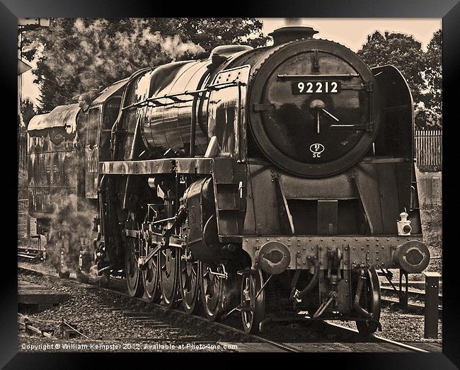 Standard Class 9F No.92212 Framed Print by William Kempster
