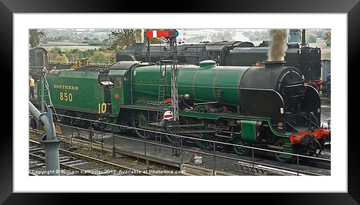 SR Lord Nelson No.850 & Standard 9F No.92212 Framed Mounted Print by William Kempster