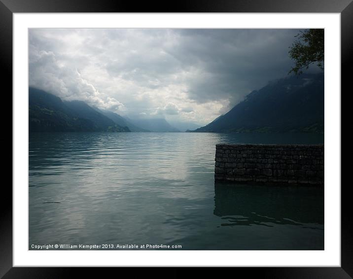 Lake Brienz Framed Mounted Print by William Kempster