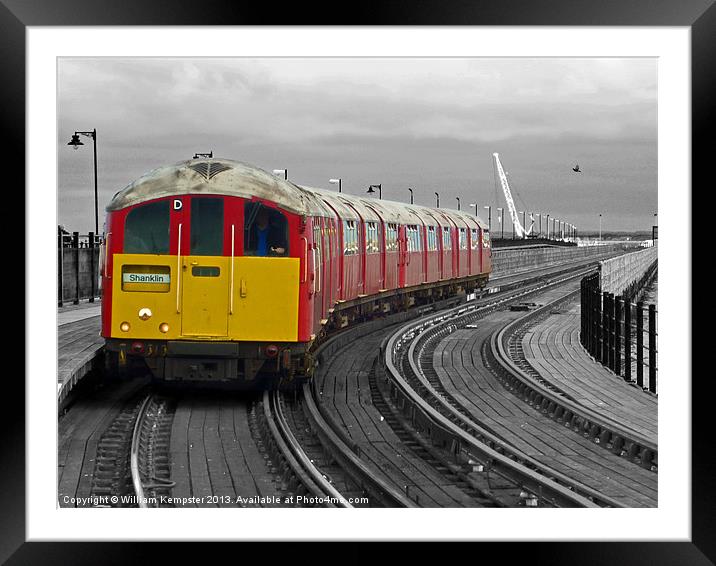 Isle Of Wight Ex London Underground Class 483 Framed Mounted Print by William Kempster