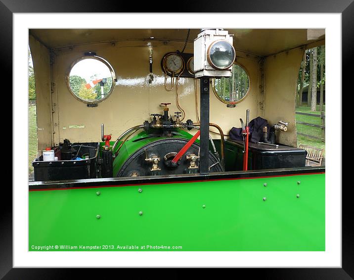 Great Whipsnade Railway locomotive Excelsior Framed Mounted Print by William Kempster