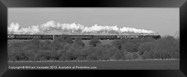 The Cathedrals Express B&W Framed Print by William Kempster